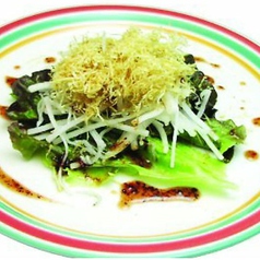 ●大根とジャコの梅しそサラダ【Daikon & dried white sardines in plum shiso dressing】