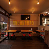 多様な席と居心地の良い空間で楽しむお食事！