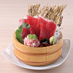 赤鉄火(まぐろ)とまぐろたたき