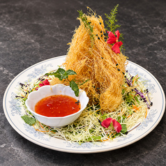 エビの糸巻き揚げ