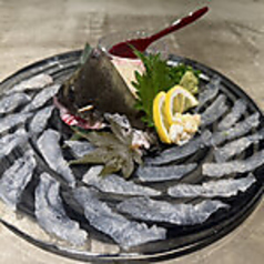 かわはぎの活造り