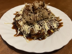チーズ入りお好み焼き