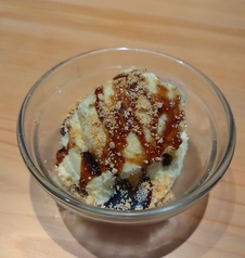 きな粉と黒蜜アイス
