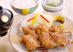 岩手産銘柄鶏の唐揚げ定食