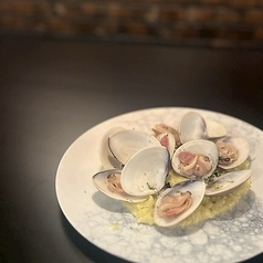 ハマグリのチーズリゾット