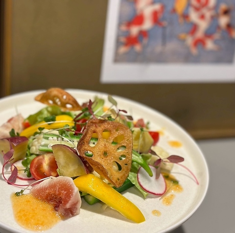 【石山駅徒歩5分】落ち着いた店内の創作野菜酒場！系列店はきんぎょ。各種宴会にも!