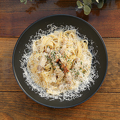 自家製パンチェッタとポルチーニのクリーム