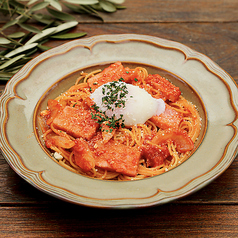 半熟卵のせ下町風ナポリタン (SS)