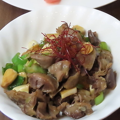 砂肝ニンニクいため