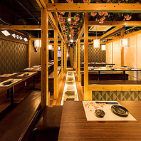 団体様向け宴会場完備