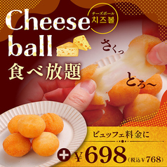 【+768円(税込)】*チーズボール食べ放題!