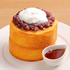 スフレパンケーキ つぶあん＆ホイップ