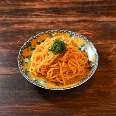 アテのうに明太パスタ