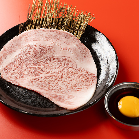 ほっぺが落ちるほど美味しい地元郡山の「うねめ牛」。豆苗おろしポン酢や卵黄タレで♪