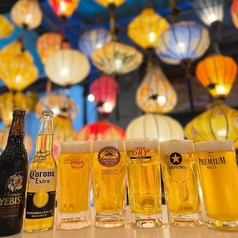 ４社のビールをが飲み比べできる！