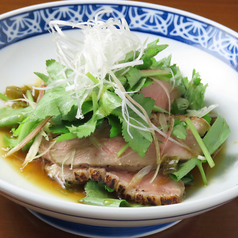 鴨ロースと三つ葉のわさびポン酢