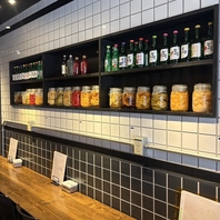 一人でも楽しめるカウンター♪