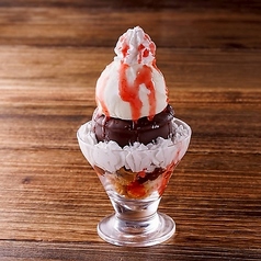 生チョコパイのミニパフェ