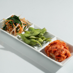 3種盛り合わせ(キムチ・ナムル・枝豆)