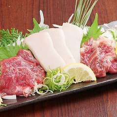 馬刺しの3種盛り合わせ