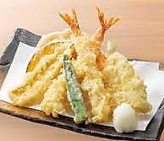 大海老と野菜の天ぷら盛り合わせ