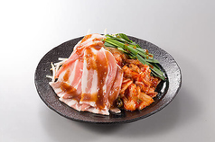 キムチと豚の鉄板焼