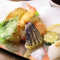 料理メニュー写真 天ぷら盛り合わせ（5種）