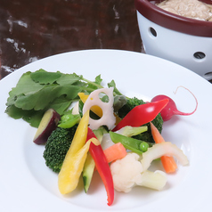 【こだわりの食材】岩手県軽米町と多賀城市産の有機野菜のバーニャカウダの写真