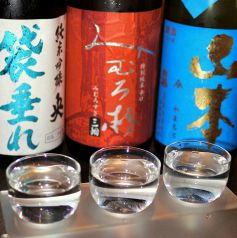 7000円コースでは珍しい日本酒も飲み放題OK！