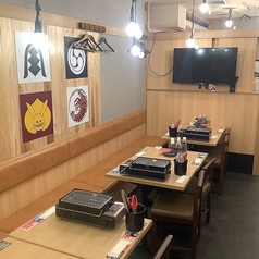 テレビも見れるタイプのお席。