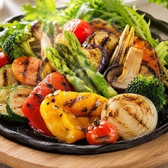 朝摘み野菜の鉄板グリル