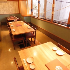 【個室テーブル席】少人数様でのご宴会にも最適な個室席を完備しております♪女子会、二次会、会社宴会など様々なシーンでご利用ください。