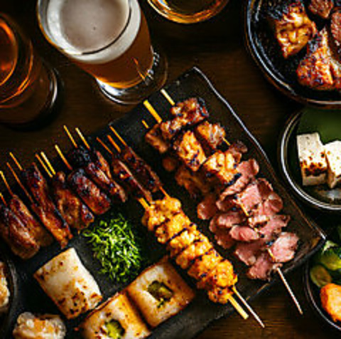 朝引きの比内地鶏を気軽に堪能できる焼鳥と鮮魚の専門店