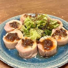 鶏もも肉のザーサイ巻き