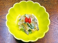 料理メニュー写真 椎茸・栗麩・胡瓜の胡麻酢和え