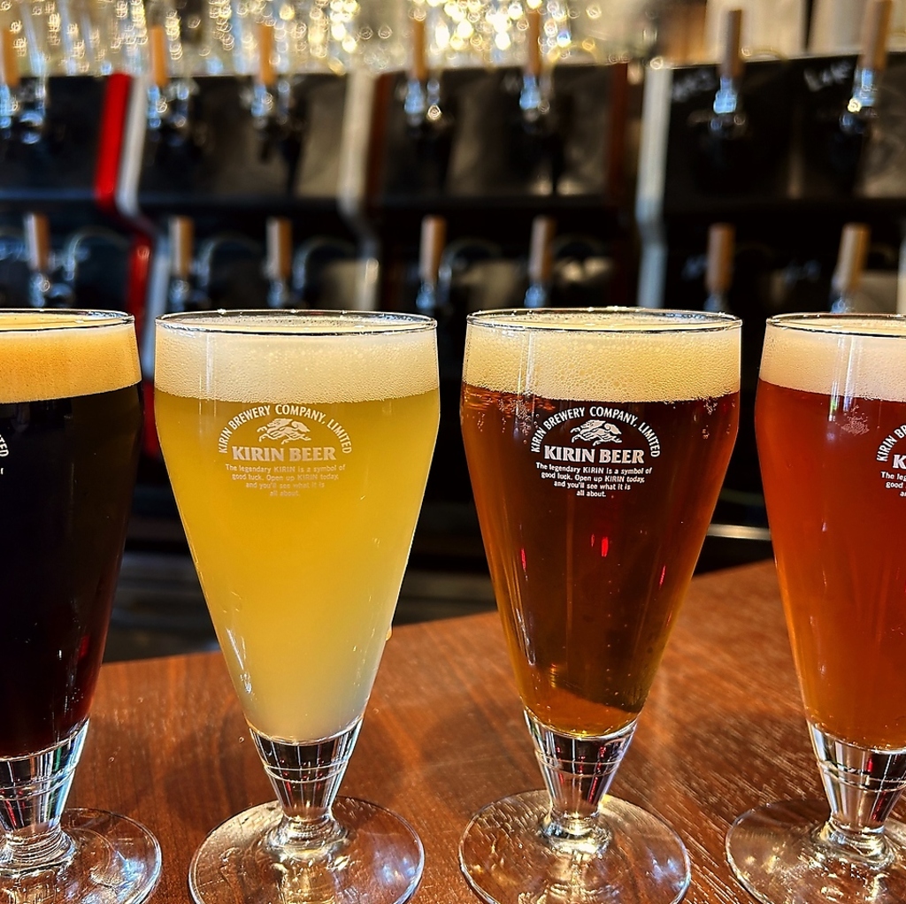 クラフトビールもすべて楽しめる単品飲み放題コースは3400円(税込)！各種2次会に最適です◎