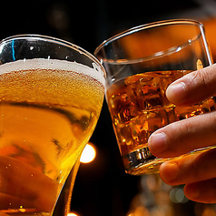 【美味しいお食事とともに乾杯できます】