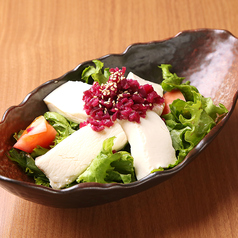 豆腐とカリカリ梅の梅香サラダ　～自家製ドレッシング～