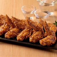 ビールに合う！秘伝手羽先の唐揚げがおすすめ！