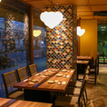 8名様向けのテーブル席