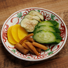 季節野菜の漬け物盛り合わせ