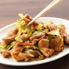 豚ホルモンピリ辛味噌炒め