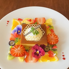 プリンアラモードの写真
