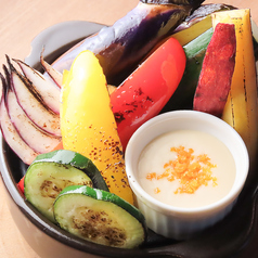 季節野菜の炭焼バーニャカウダ