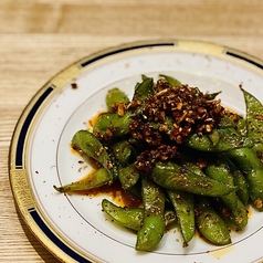 花山椒のシビれ枝豆炒め