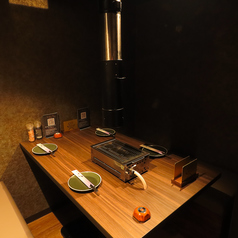 仕切られているので、落ち着いてお食事をお楽しみ頂けます。