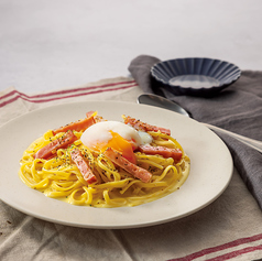 とろけるたまごのカルボナーラパスタ