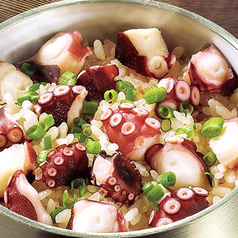 福島産真蛸とゴボウの釜飯