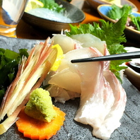 名物の鯛の昆布じめと日本酒の組み合わせがGOODです音符