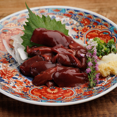 地鶏レバ刺し